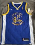 NBA 30 Curry warriors Champions Maillot bleu